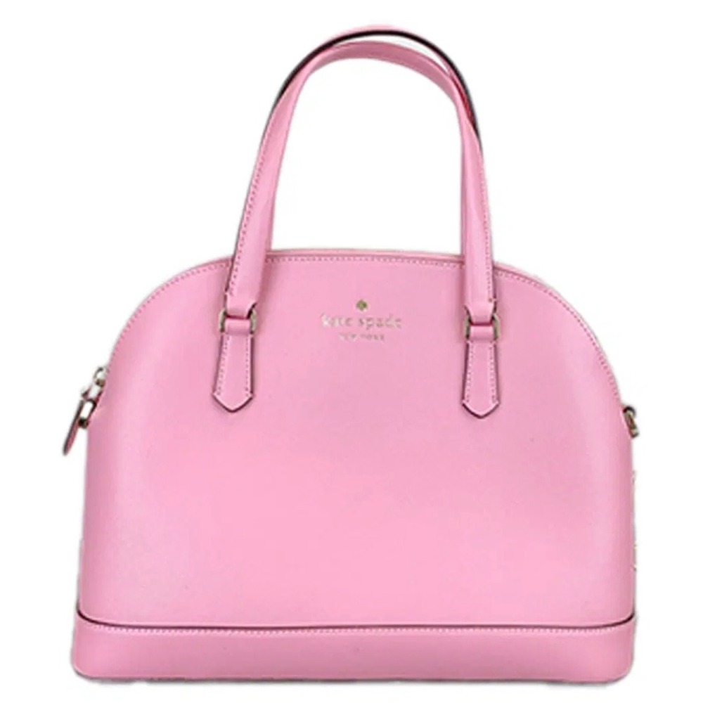 Kate Spade Pink Saffiano Leather Medium Dome Satchel Handbag